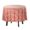 thumbnail image 1 of Vargottam Nappe Ronde Intérieure/extérieure 58 Pouces Nappe Ronde Imperméable pour Couples, Imprimé/été pour Cour Arrière Circulable/barbecues/pique-Nique - Rouge, 1 of 8
