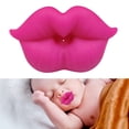 thumbnail image 4 of Funny Baby Pacifiers Infant Pacifier Newborn Easy to Clean Children Rose Red, 4 of 8