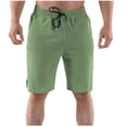 thumbnail image 1 of TopLLC Mens Shorts, Man Shorts Men's Solid Color Casual Drawstring Elastic Sweat Running Fitness Shorts, 1 of 4