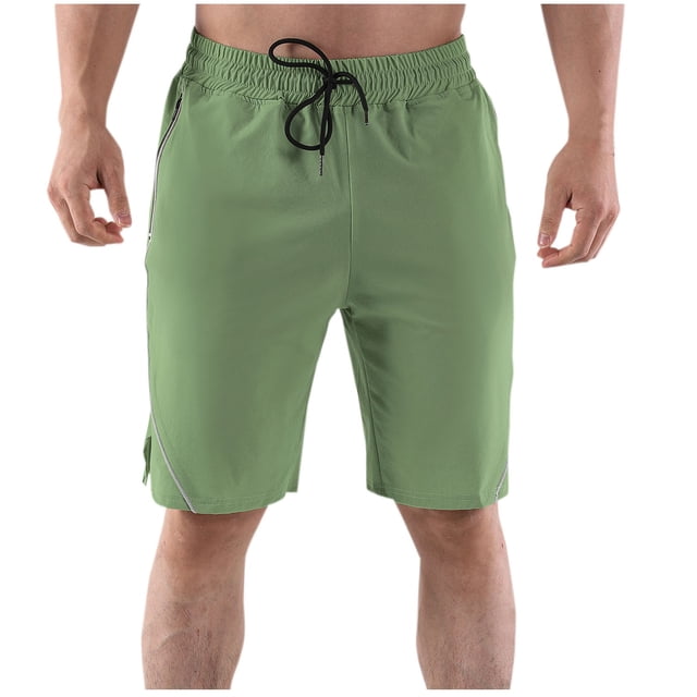 TopLLC Mens Shorts, Man Shorts Men's Solid Color Casual Drawstring Elastic Sweat Running Fitness Shorts