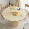 thumbnail image 4 of Wirrytor Round Dining Room Table with Storage, Modern Round Table for 4, Kitchen table with 2-Layer Storage Shelves, Circle Dining Table,Natural, 4 of 9