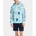 thumbnail image 1 of Nautica Chandail à Capuchon Graphique pour Homme avec Logo (Harbor Mist, TG), 1 of 3