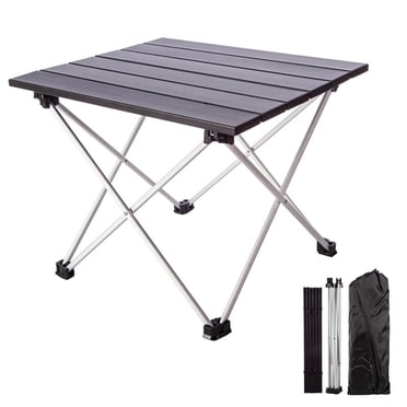 Table Pliante d'Extérieur Légère et Compacte en Aluminium, Table de Camping Bureau avec Sac de Transport pour Plage, BBQ, Pique-Nique, Cuisine