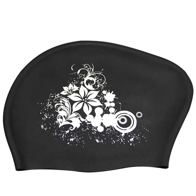 WIFKLSIIPG Bonnet de Bain Imperméable en Silicone Bonnet de Piscine pour Femmes Adultes aux Cheveux Longs