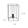thumbnail image 3 of Lalia Home Black Framed Table Lamp with Clear Cylinder Glass Shade, Large, 3 of 4