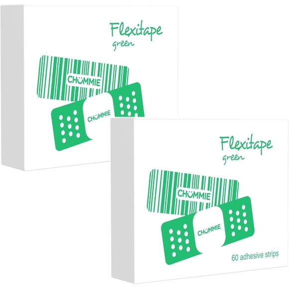 Chummie Ruban Adhésif Flexitape pour Alarmes d'Énurésie Premium et Elite, 60 Unités (Lot de 2) (Vert)