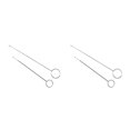 thumbnail image 3 of Baohd Stainless Steel Crochet Hook Portable Hand Held Ergonomic Professional Reusable Sewing Shop Weaving Needles Tool Long and Short 2Set, 3 of 6