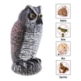 thumbnail image 4 of SERENABLE Hibou Cornu Réaliste Chasse Statue de Leurre Extérieur Jardin 6 Pcs, 4 of 9