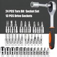 thumbnail image 3 of 46 In 1 Pcs Tool Kit & Screwdriver & Socket Set | Multi Purpose Combination Tool Case, Precision Socket Set, Power & Hand Tool Kit | Compact, For Car, Bike, Laptop, Electronics Repair, 3 of 5