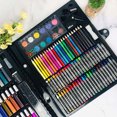 thumbnail image 2 of Black 150 Piece Art Painting Set For Kids Watercolor Brush Board Color Pen Kit Children Drawing, 2 of 4