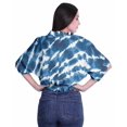 thumbnail image 4 of Moomaya Hauts Cache-Cœur pour Femmes Imprimés Taille Élastique Manches Boxy Blouse Cache-Cœur Décontractée, 4 of 4