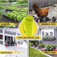 thumbnail image 2 of HLONK Handheld Spreader  Handheld Fertilizer Spreader  Plastic Hand Held Grass Seed Spreader  Mini Crop Spreading Salt Sowing Pot  Salt Spreader for Snow Ice Green, 2 of 9