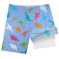 thumbnail image 4 of Hiiyo Big Boys Dinosaur Print Compression Liner Swim Trunks Board Shorts, 4 of 4