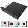 thumbnail image 1 of OUNONA Minimalist Record Holder Black Metal Storage 1Pack For DVD Showcasing, 1 of 8