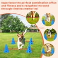 thumbnail image 4 of EastVita 18pc Dog Agile Hurdle Cone Set,Puppy Agile Training Hurdle 12 Cones & 6 Agile Rods Combo,Dog Agile Training Equipment 4-Height Adjustable Obstacle with Storage Bag,Railing, 4 of 6