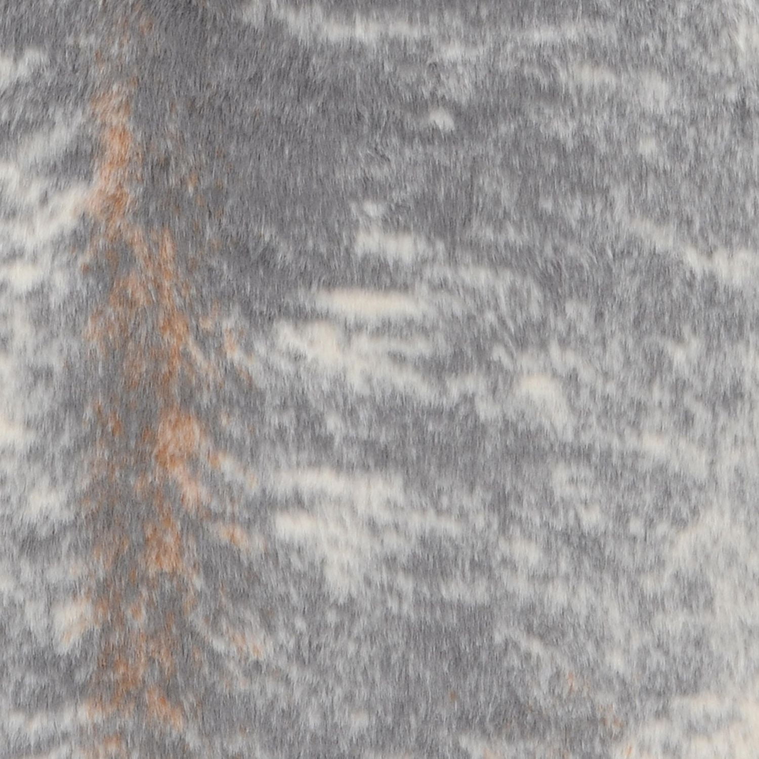 Faux Cowhide Rug, Grey Mix