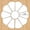 C, variant on EGNMCR Grandmother's Flower Garden Template Piecing Template Piecing Template