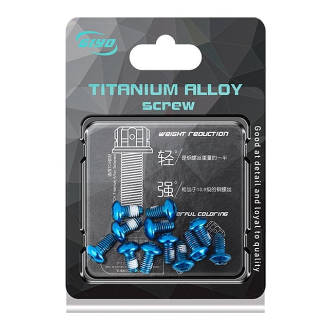 Bgsha MTB Mountain Bike Stainless Disc Brake Rotor Bolts (12 Pack) M5 X 9mm, T25 Torx