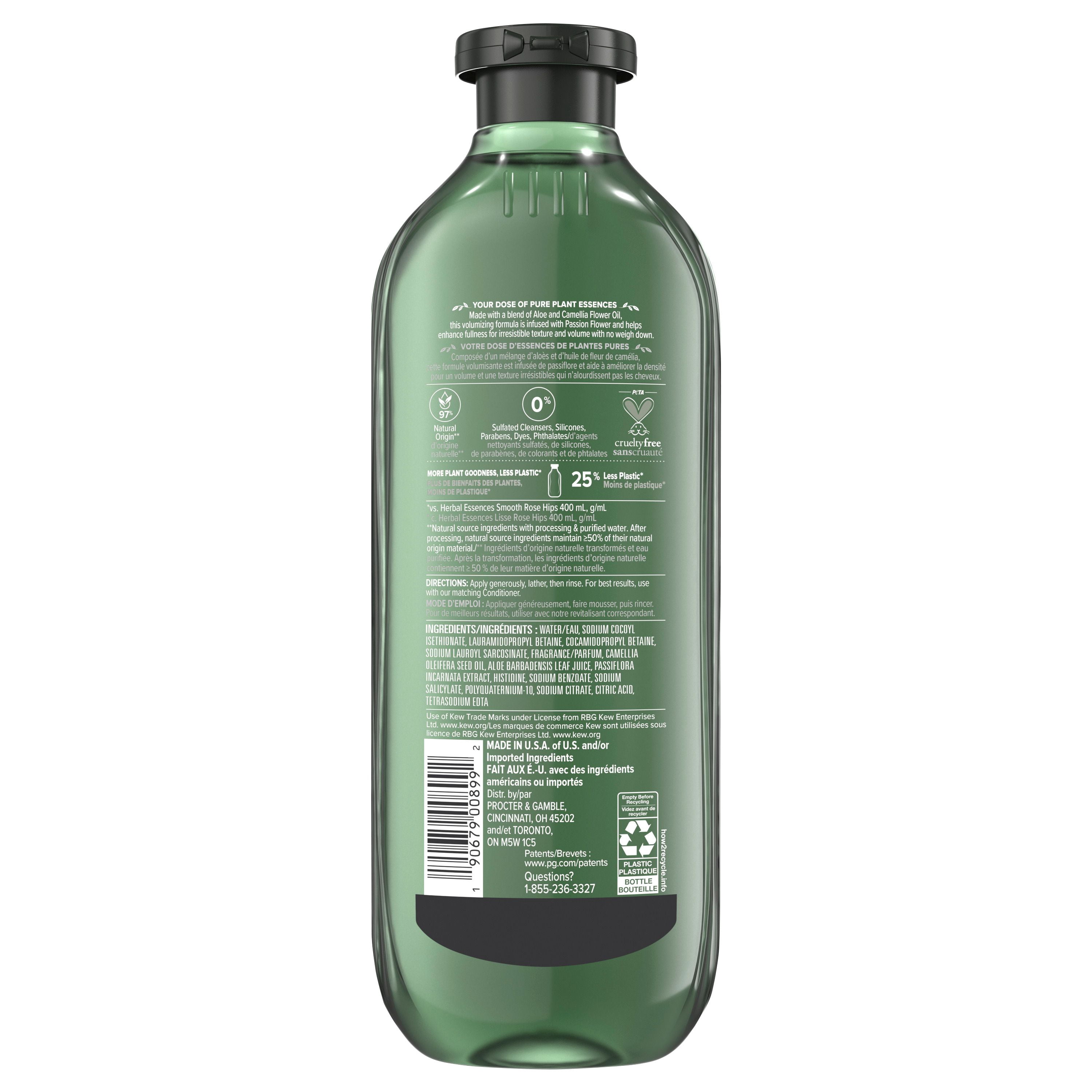 Shampooing sans sulfate Herbal Essences Abondants et épais à la passiflore, 400 mL