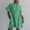 01 Vert, variante sur Weiqiqre Robes Décontractées pour Femmes à Fermeture Éclair, Manches Courtes Style Cap, Col en V, Robes Midi Décontractées Fluides avec Poches