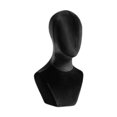 thumbnail image 1 of Yinanstore Mannequin de Buste Support Polyvalent pour Coiffe Usage Commercial Chapeaux Noir, 1 of 8