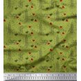 thumbnail image 1 of Soimoi Green Poly Georgette Fabric Rocket & You Are My Everything Text Decor Fabric Printed Yard 42 Inch Wide, 1 of 3