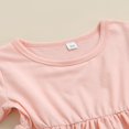 thumbnail image 4 of MesaSe Toddler Baby Girls Spring Princess Flare Pants Set O-Neck Ruffles Tops + Bell Bottom Pants Headband, 4 of 6