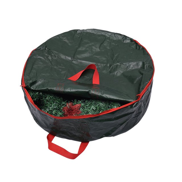 Garland Bag Storage Boxes Carry Organizer Bags Durable Red Foldable Waterproof And Dustproof Christmas Polyethylene