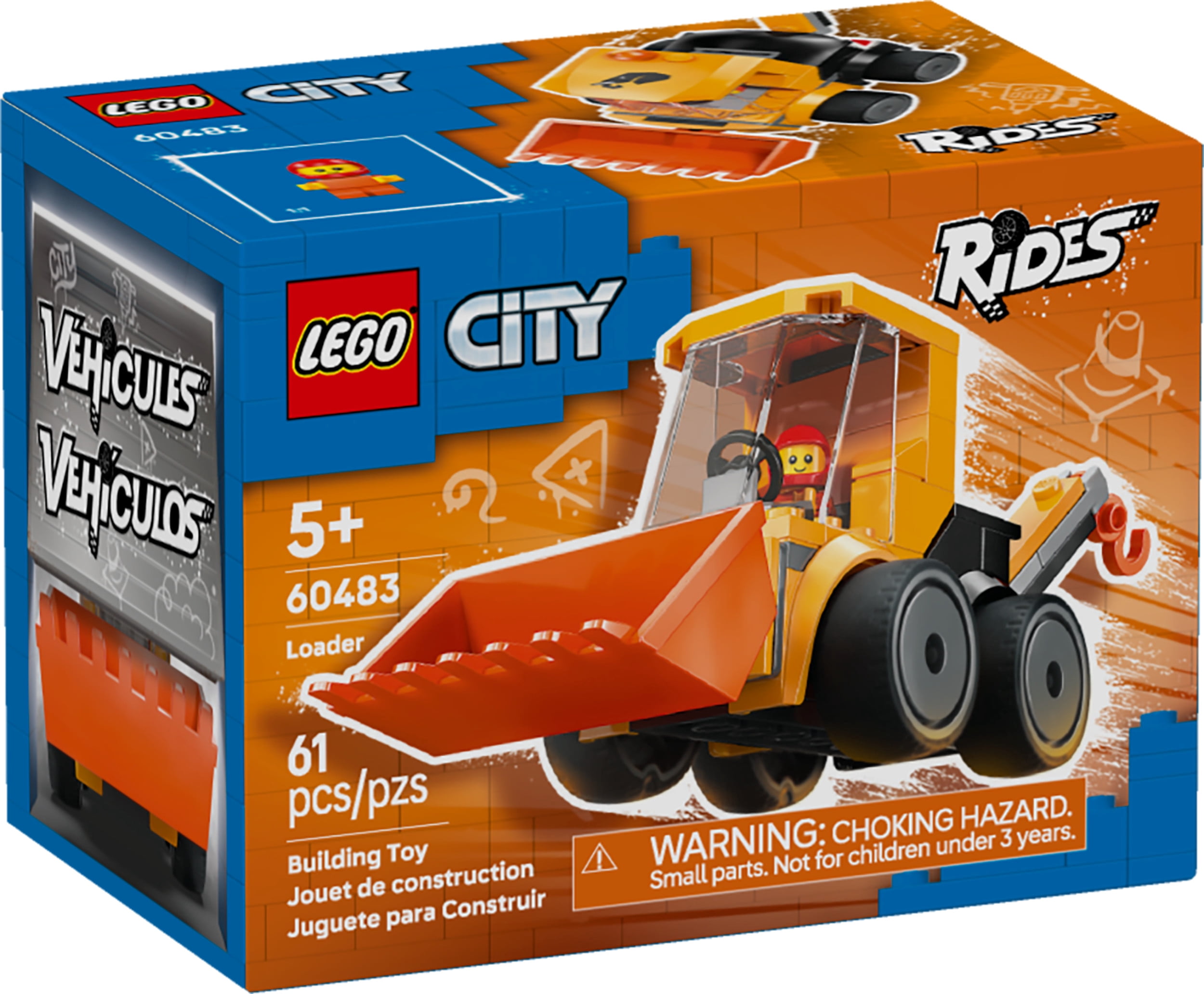 LEGO City Véhicules – La chargeuse – Ensemble de construction – 60483