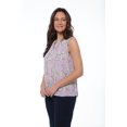 thumbnail image 4 of JAX Women's Printed Sleeveless Textured Top, 4 of 6