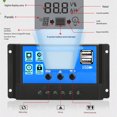 thumbnail image 4 of Solar Panel Solar Cell Charge/Discharge Panel Kit for Phone Controller Module for PAD Charger Outdoor Battery Supply LCD Regulator 60A 12V/24V, 4 of 9