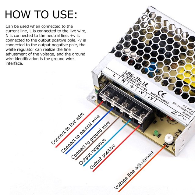 Loewten 75W Switching Power Supply, 1 PCS LED Switching Power Supply For Decoration For Company