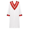 thumbnail image 2 of Rswnyirn Robe d'Église Élégante pour Femmes Hommes Prêtres Luthériens Prédicateurs Robes de Ministre Robe de Soirée Rouge M/160, 2 of 5
