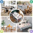 thumbnail image 2 of Rectangle Table Cover Xmas Snowflake Winter Holiday New Year Tablecloth,Pattern Foldable Table Covers for Picnic Party Halloween Fall Thanksgiving Christmas, 2 of 5
