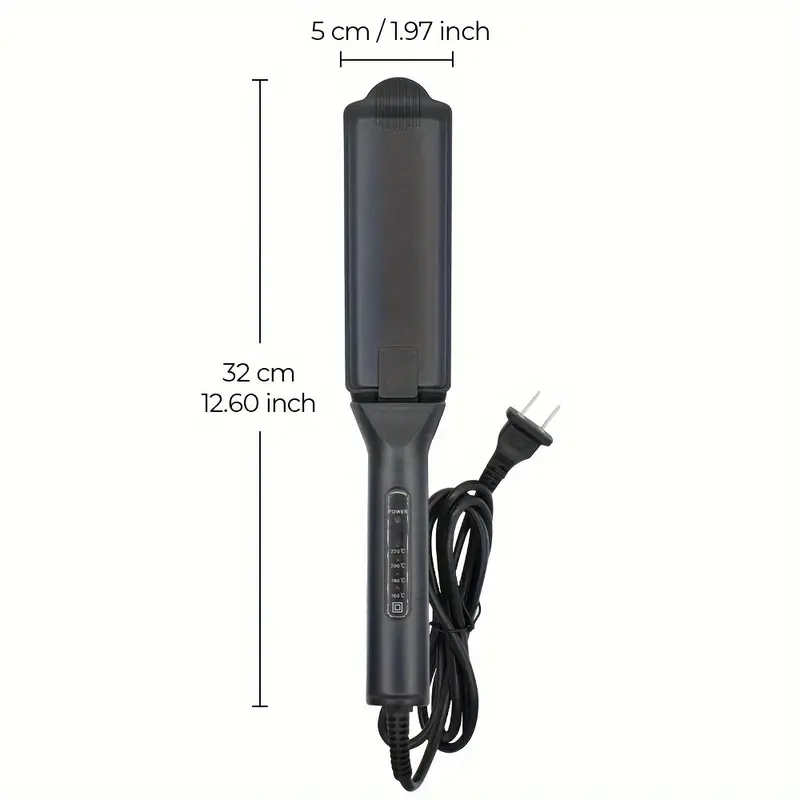 Professional Dual-Use Hair Straightener and Curler - For All Hair Types