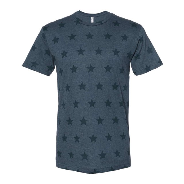 T-Shirt Imprimé Étoile, m, Étoile en Denim