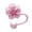 Pink, variant on Reusable Water Bottlesilica Gel Straw Cap Cover Cute Straw Cap Cover Splashing Proof Straw Cap Cover Reusable Straw Cap Cover Water Bottle Straw Cover 0.4In Diameter