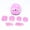 Pink, variant on TIMIFIS Toddler Helmet 7Pcs/Set Children Kids Safety Helmet Knee Elbow Pad Cycling Skate Bike Protect Christmas Gifts