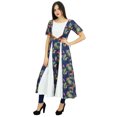 thumbnail image 3 of Bimba Robe Imprimée de Designer pour Femmes, Kurti Anarkali en Coton à Fleurs, Kurti Évasée, Vêtements Indiens Personnalisés, 3 of 8