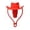 Rouge, variante sur Bouchon de Bouteille de Vin en Silicone Motif Chapeau de Cowboy 3,54 Po x 2,36 Po x 2,36 Po pour Bouteilles de Vin Standard