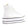 thumbnail image 5 of Converse Women's Chuck Taylor All Star Lift High Top Sneakers, White/Black/White, 6 Medium US, 5 of 5
