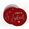 thumbnail image 2 of Inkdotpot 50 Pack Real Silver Foil Paper Tags Love Is Sweet Wedding Favor Hang Tags, 2 of 6