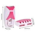 thumbnail image 4 of Sentmoon Tooth Brush Holder Toothbrush Holders Wall Mounted Toothpaste Squeezer Lazy Toothpaste Dispenser with Toothbrush, 4 of 7