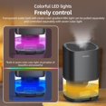 thumbnail image 3 of Mini Dehumidifier with 7-Colour LED Light, Visible Water Tank, 1 Pack, 3 of 5