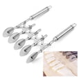 thumbnail image 4 of Pizza Cutter Wheel Stainless Steel 5 Wheel Pie Cutter Retractable Manual Cutter Pizza Roller Multi Wheel Pasta Cutter Pie Cutter Pizza Cutter Stainless Steel, 4 of 9