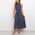 thumbnail image 1 of Lenago Robes Grande Taille pour Femmes Mode Été Dos Nu Sans Manches Imprimé Aguichant Soirée Robe Longue à Bretelles Robes de Plage en Solde, 1 of 4