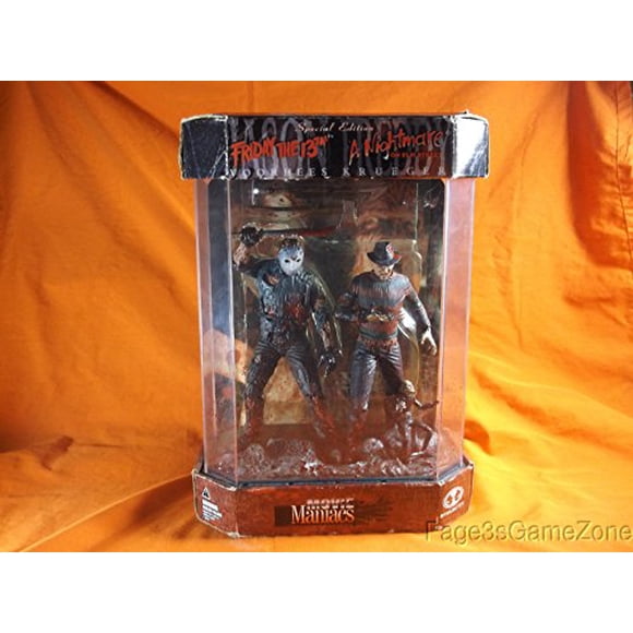 McFarlane Toys Friday the 13th A Nightmare on Elm Street Movie Maniacs Series 7 Jason Voorhees & Freddy Krueger Action Figure 2-Pack