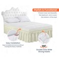 thumbnail image 3 of SGI Bedding 21 Inch Wrap Around Bed Skirt | Microfiber Bed Skirt | Fade Resistant, Wrinkle Free, Anti-static, Decorative, Extra Storage Space, Clutter-Free | Full, Rust, 3 of 6