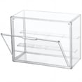 thumbnail image 2 of Oleegame 2PC Spoon And Lid Rest Clear Acrylic Display Case 3 Tier Display Shelf With 2 Movable Plates Stackable Showcase With Door For Action Figures White, 2 of 3