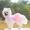 thumbnail image 4 of Dvruxg Robe Princesse de Printemps Été pour Animaux de Compagnie pour Lapins Chien Chat Mignonne Décoration Lapin Robe Jupe Costumes pour Animaux Vêtements (Rose), 4 of 5